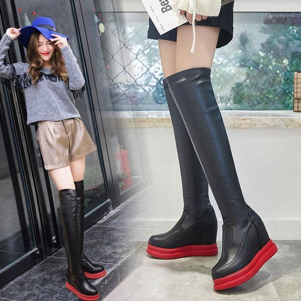 boots over-the-knee zip solid women high wedges casual fashion long buckle pu round toe concise platform winter shoes1, Black
boots over-the-knee zip solid women high wedges casual fashion long buckle pu round toe concise platform winter shoes1, Black