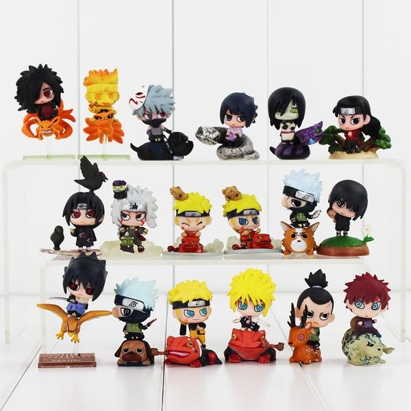 18pcs/lot naruto uchiha 4-6cm sasuke uchiha itachi kakashi jiraiya action figure toys gift for kids y200421
18pcs/lot naruto uchiha 4-6cm sasuke uchiha itachi kakashi jiraiya action figure toys gift for kids y200421