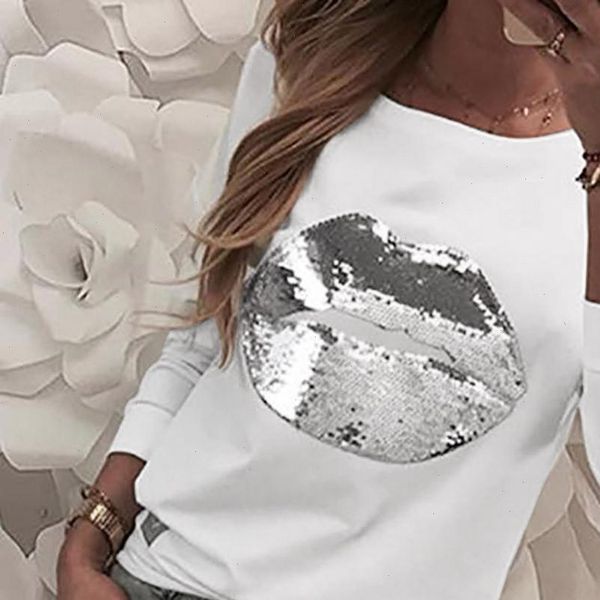 tshirt women sequin long sleeve casual o neck t shirt casual basic elegant poleras camiseta women t shirt haut femme, White
tshirt women sequin long sleeve casual o neck t shirt casual basic elegant poleras camiseta women t shirt haut femme, White