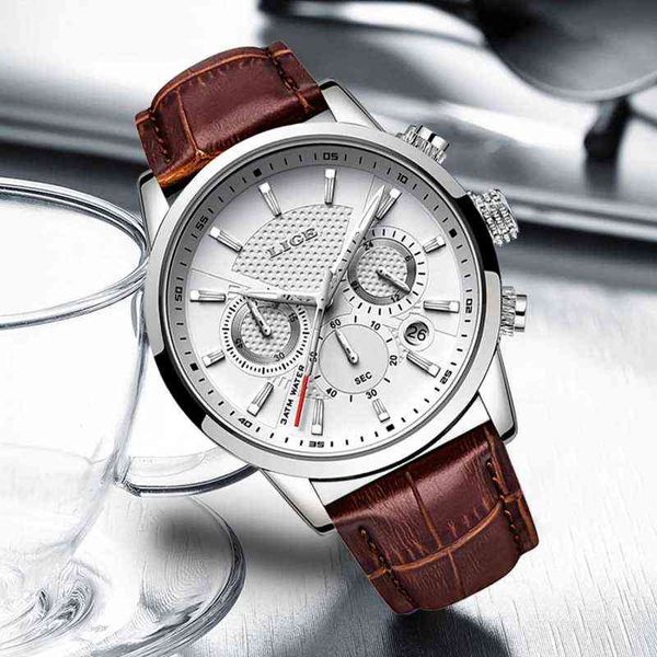 nxy watchs liger - analog watch with men's leather strap, waterproof quartz wristband accessories and timer, luxury brand sports 0214, Slivery;brown
nxy watchs liger - analog watch with men's leather strap, waterproof quartz wristband accessories and timer, luxury brand sports 0214, Slivery;brown