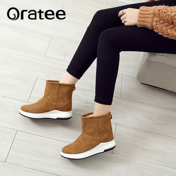 new 2020 faux suede warm winter ankle snow boots solid casual shoes woman increase insole round toe plarform boots plus size, Black
new 2020 faux suede warm winter ankle snow boots solid casual shoes woman increase insole round toe plarform boots plus size, Black