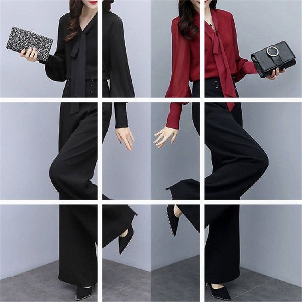 kuovu 2020 wide new wide leg pants korean style autumn leg women's casual suit pants fashion loose long set two-piece sleeve zp909, Gray
kuovu 2020 wide new wide leg pants korean style autumn leg women's casual suit pants fashion loose long set two-piece sleeve zp909, Gray