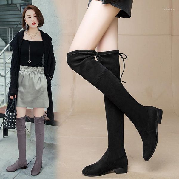 boots 2020 women's shoes leisure time elastic force overknee boots low with woman1, Black
boots 2020 women's shoes leisure time elastic force overknee boots low with woman1, Black