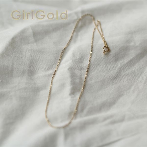 14k solid gold bare necklace minimal charm simple style great for alphabet bead pendant 0927, Silver
14k solid gold bare necklace minimal charm simple style great for alphabet bead pendant 0927, Silver