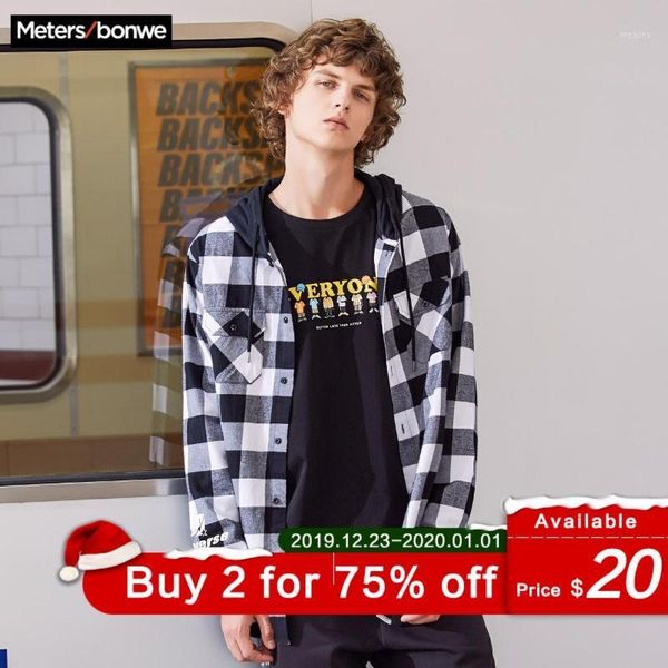 metersbonwe 2020 spring new men long sleeve cotton shirt loose plaid student shirt leisure retro with cap men1, White;black
metersbonwe 2020 spring new men long sleeve cotton shirt loose plaid student shirt leisure retro with cap men1, White;black