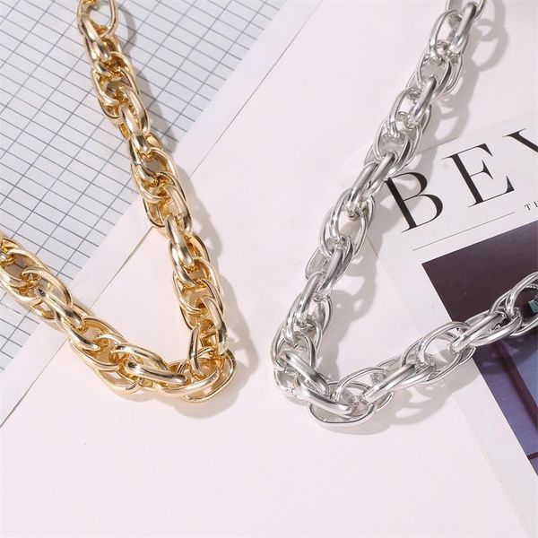 punk lock thick chain choker necklace for women gold color cuban chunky link collar necklace fashion accessories party gift, Silver
punk lock thick chain choker necklace for women gold color cuban chunky link collar necklace fashion accessories party gift, Silver