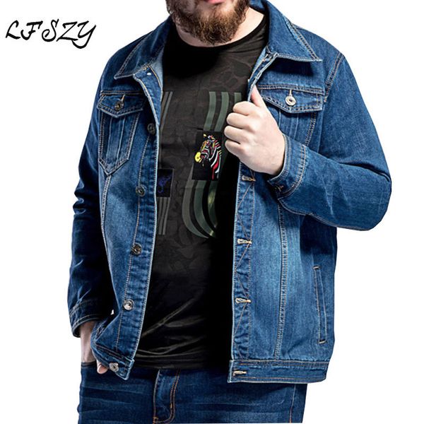 large size -5xl 6xl 7xl men's blue denim jacket spring loose lapel casual fits 130kg wear kg-1399, Black;brown
large size -5xl 6xl 7xl men's blue denim jacket spring loose lapel casual fits 130kg wear kg-1399, Black;brown