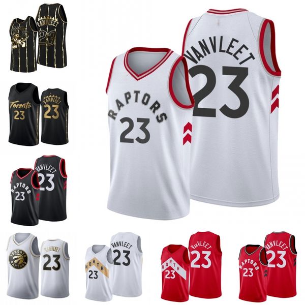 toronto raptors men fred vanvleet basketball jersey, Black