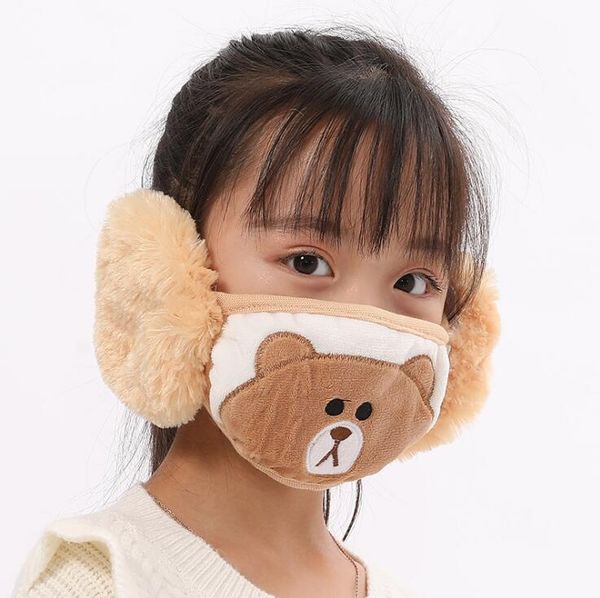 2 in 1 face mask earflap cartoon bear mouth cover plush ear protective thick warm kids mouth masks winter mouth-muffle earflap
2 in 1 face mask earflap cartoon bear mouth cover plush ear protective thick warm kids mouth masks winter mouth-muffle earflap