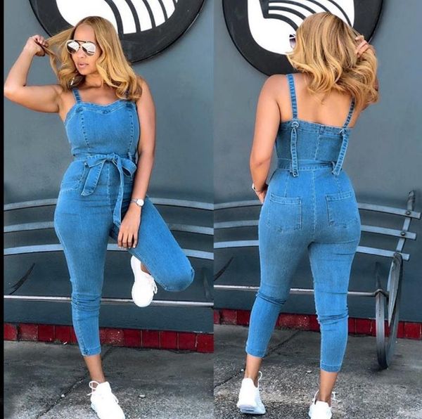 women denim jumpsuit suspender one-piece jeans fashion washed solid color skinny ladies ankle length jeans pencil pants, Black;white
women denim jumpsuit suspender one-piece jeans fashion washed solid color skinny ladies ankle length jeans pencil pants, Black;white