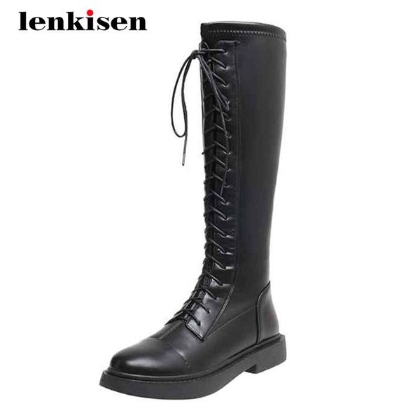 lenkisen motorcycle boots handmade coolest punk round toe thick low heel back zipper young lady keep warm knee-high boots l00, Black
lenkisen motorcycle boots handmade coolest punk round toe thick low heel back zipper young lady keep warm knee-high boots l00, Black