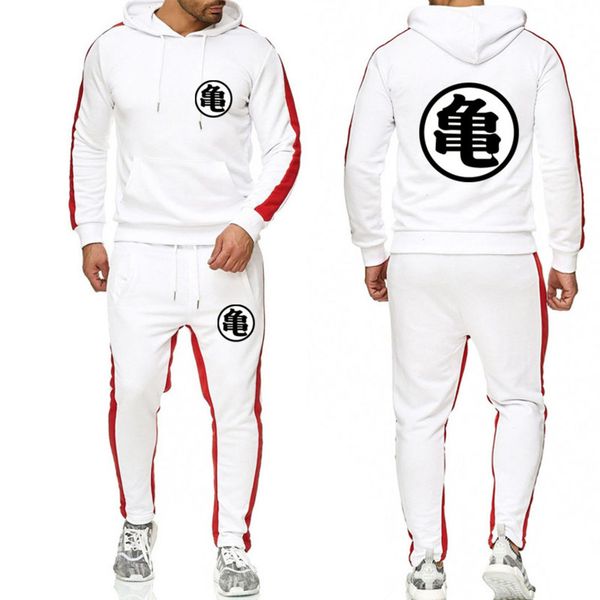 men's large animation hoodie, sports suit with letters, hoodie and, Gray