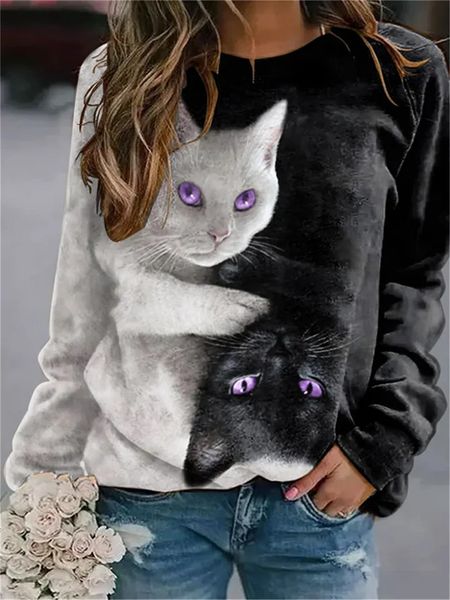 casual sweatshirts women cat printed pullover contrast color long sleeve hoodies loose plus size female clothes 2021, Black
casual sweatshirts women cat printed pullover contrast color long sleeve hoodies loose plus size female clothes 2021, Black