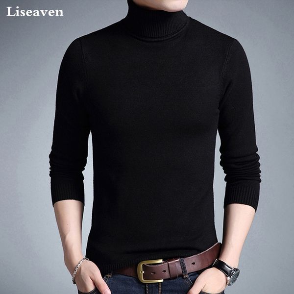 liseaven winter warm sweater men turtleneck brand mens sweaters slim fit pullover men knitwear double collar pullovers 201022, White;black
liseaven winter warm sweater men turtleneck brand mens sweaters slim fit pullover men knitwear double collar pullovers 201022, White;black