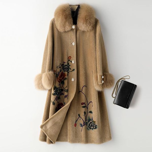 real natural fur with 100% wool fur thick warm women winter coat2020 winter new fashion outwear, Black
real natural fur with 100% wool fur thick warm women winter coat2020 winter new fashion outwear, Black