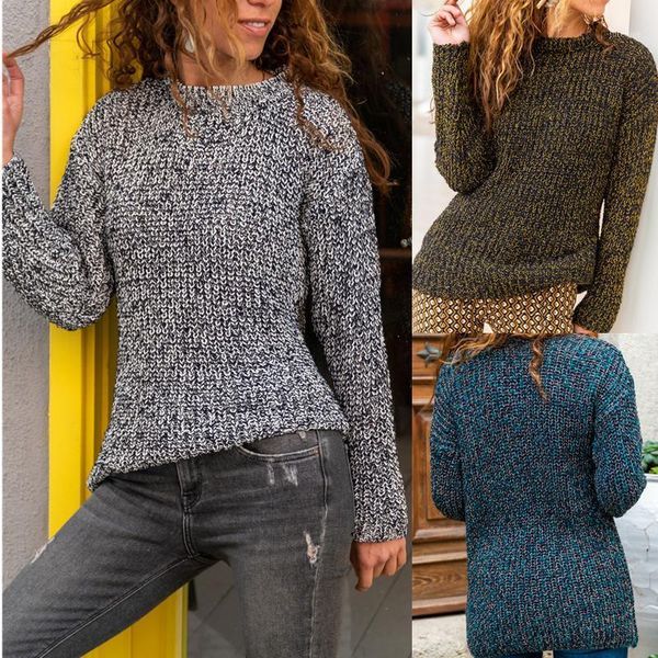 2020 autumn and winter new sweater european and american women's mixed color knitted casual pullover sweater women1, White;black
2020 autumn and winter new sweater european and american women's mixed color knitted casual pullover sweater women1, White;black