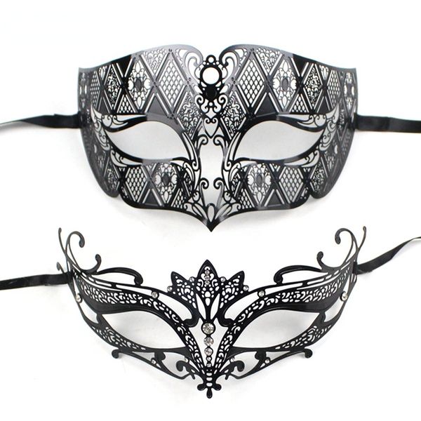 costume accessories lovers men women couple venetian masquerade masks black metal masks mardi gras party shows cosplay wedding mask set, Silver
costume accessories lovers men women couple venetian masquerade masks black metal masks mardi gras party shows cosplay wedding mask set, Silver