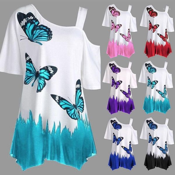 2020 summer off one shoulder women loose t-shirt long sleeve butterfly print irragular t shirt female tunic tee1, White
2020 summer off one shoulder women loose t-shirt long sleeve butterfly print irragular t shirt female tunic tee1, White