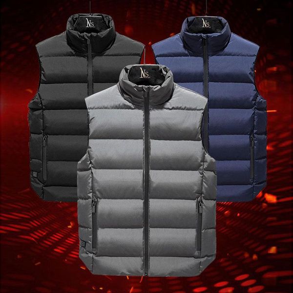 men's heated jacket outdoor smart heated vest winter charging warm women's electric heating coat for ski thermal tactical vest, Gray;blue
men's heated jacket outdoor smart heated vest winter charging warm women's electric heating coat for ski thermal tactical vest, Gray;blue