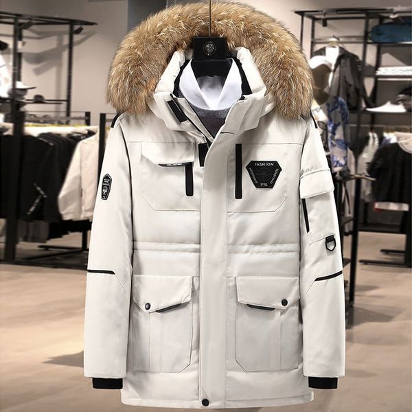 2020 white size big duck casual coats down new winter trend long of thick fake skin open section with coat tools, Black
2020 white size big duck casual coats down new winter trend long of thick fake skin open section with coat tools, Black