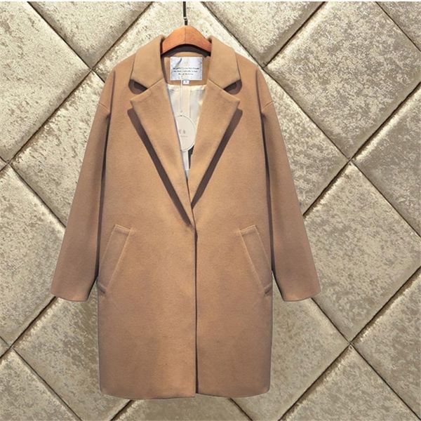 2020 new autumn women coat loose elegant long woolen coat female outerwear winter thicken wool jacket fashion ladies clothing, Black
2020 new autumn women coat loose elegant long woolen coat female outerwear winter thicken wool jacket fashion ladies clothing, Black