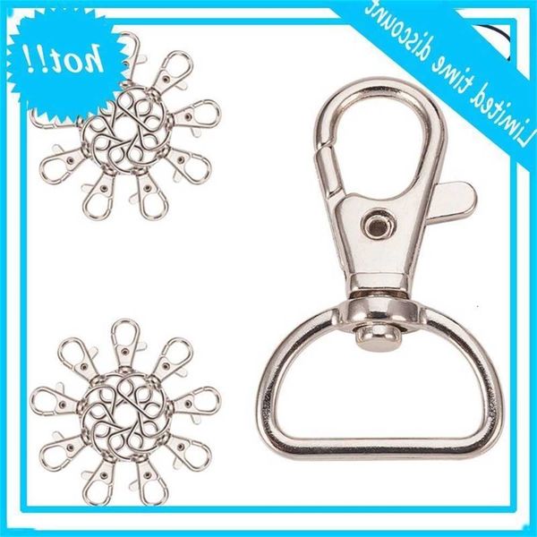 20pcs 360 metals silver swivel trigger snap carabiner solution size d ring keychain hook jewelry findings, Black
20pcs 360 metals silver swivel trigger snap carabiner solution size d ring keychain hook jewelry findings, Black