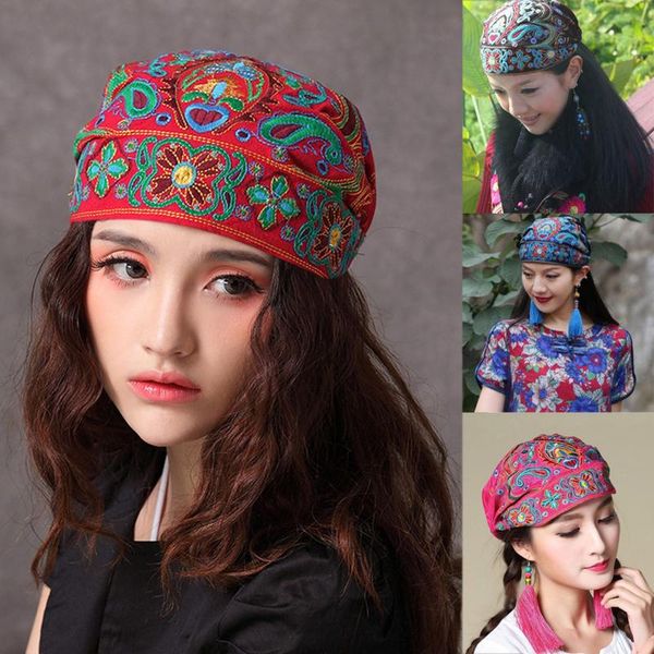 women cycling turban cap vintage ethnic style cap winter embroidery flowers bandanas hat fashion female beanies hats headwrap, Blue;gray
women cycling turban cap vintage ethnic style cap winter embroidery flowers bandanas hat fashion female beanies hats headwrap, Blue;gray