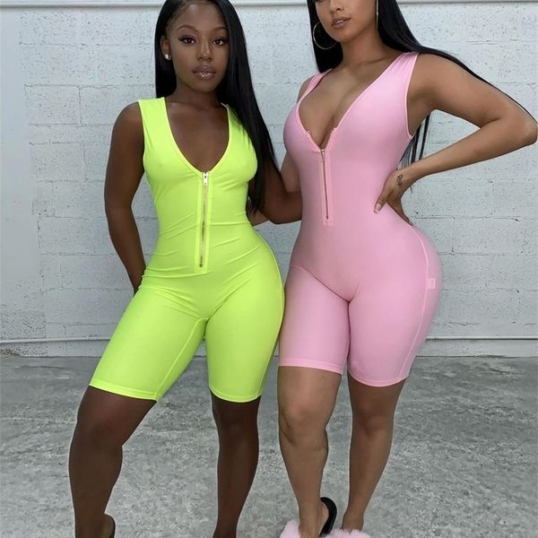 summer tracksuit women skinny sport playsuit fitness bodysuit rompers biker shorts sleeveless club outfits 2020 t200704, Black;white
summer tracksuit women skinny sport playsuit fitness bodysuit rompers biker shorts sleeveless club outfits 2020 t200704, Black;white