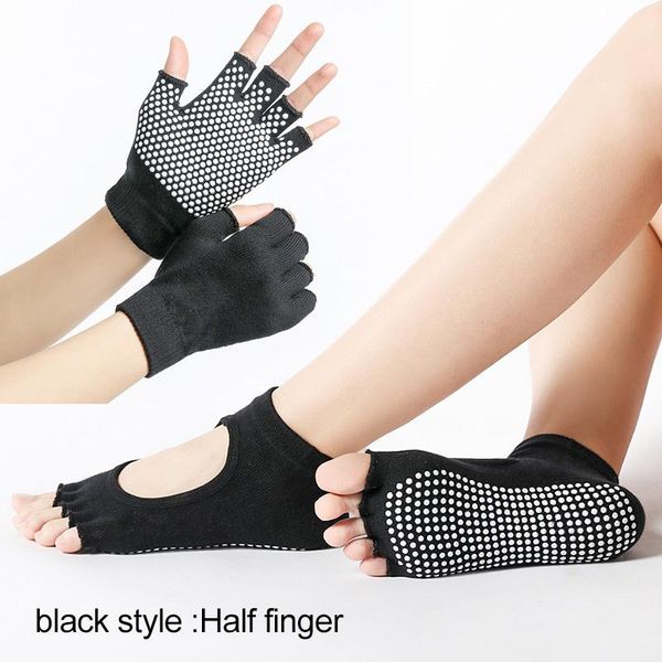 sports fitness yoga socks and gloves set five-toe anti-skid breathable glove socks set too789, Black
sports fitness yoga socks and gloves set five-toe anti-skid breathable glove socks set too789, Black