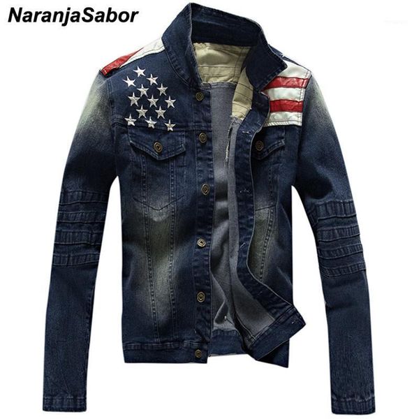 naranjasabor men's denim jackets fashion pocket star & striped slim fit jean jacket male outerwear coats men brand clothing n4391, Black;brown
naranjasabor men's denim jackets fashion pocket star & striped slim fit jean jacket male outerwear coats men brand clothing n4391, Black;brown