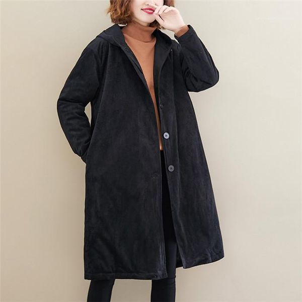 solid color literary style women clothing loose womens hooded trench coats thicked corduroy cardigant long sleeve coats winter, Tan;black
solid color literary style women clothing loose womens hooded trench coats thicked corduroy cardigant long sleeve coats winter, Tan;black