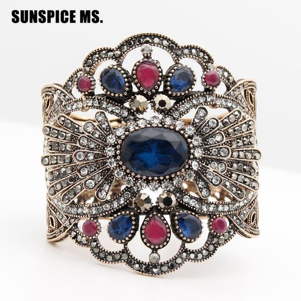 sunspice ms vintage turkish women broadside c bangle antique gold color resin morocco ethnic flower wrist jewelry1, Black
sunspice ms vintage turkish women broadside c bangle antique gold color resin morocco ethnic flower wrist jewelry1, Black