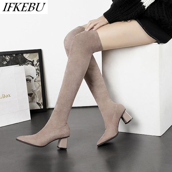 over the knee boots for women square heels socks boot autumn winter pointed toe shoes thigh high boots new zapatos de mujer, Black
over the knee boots for women square heels socks boot autumn winter pointed toe shoes thigh high boots new zapatos de mujer, Black