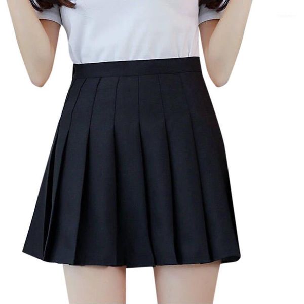 women solid colour skirt fashion high waist pleated mini skirts female korean style slim waist summer casual skirt falda #yj1, Black
women solid colour skirt fashion high waist pleated mini skirts female korean style slim waist summer casual skirt falda #yj1, Black