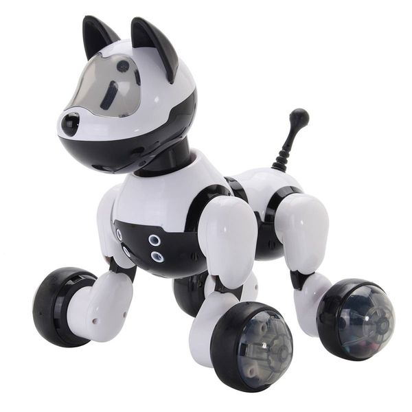 Intelligent Dance Robot Dog Electronic Pet Toys With Music Light Voice Control Mode Sing Smart Dog Robot For Kids Gift Toys Y200428