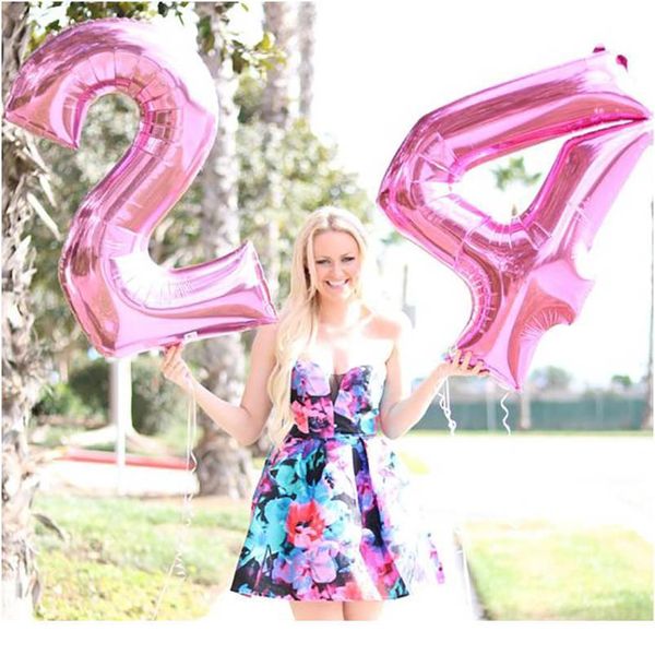 32/40inch number aluminum foil balloons rose gold silver digit figure balloon child birthday wedding decor party jlltql
32/40inch number aluminum foil balloons rose gold silver digit figure balloon child birthday wedding decor party jlltql