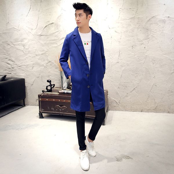 new mid long windbreaker men's slim korean cardigan jaet fashion fy01, Tan;black
new mid long windbreaker men's slim korean cardigan jaet fashion fy01, Tan;black