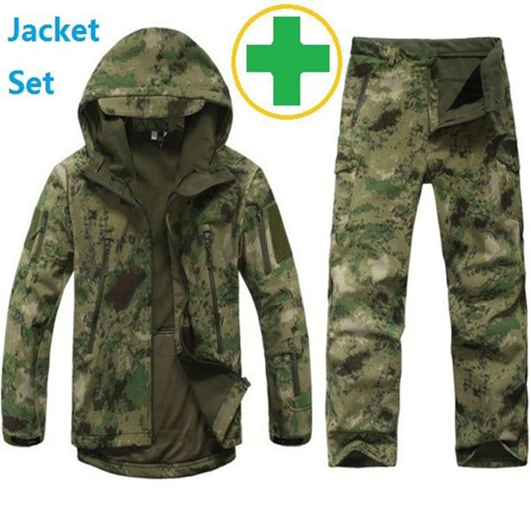 tactical softshell camouflage jacket set men army military waterproof warm fleece hooded coats windbreaker jacket hunt clothing 1027, Black;brown
tactical softshell camouflage jacket set men army military waterproof warm fleece hooded coats windbreaker jacket hunt clothing 1027, Black;brown