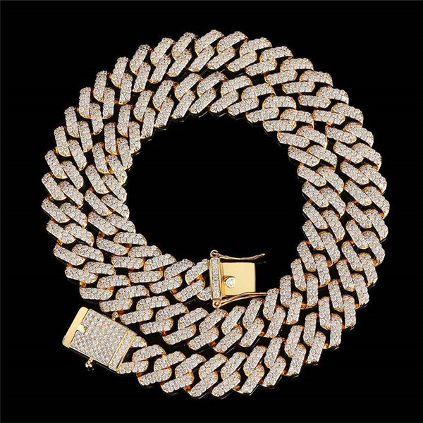 12mm 16/18/20/22/24inch gold silver color full cz miami cuban chain necklace rapper street jewelry for men women sale
12mm 16/18/20/22/24inch gold silver color full cz miami cuban chain necklace rapper street jewelry for men women sale