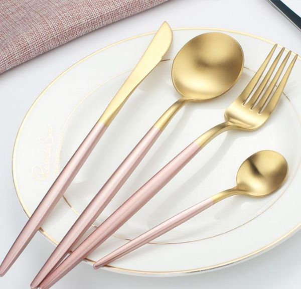 304 stainless steel gold series tableware knife fork spoon set nordic western food black gold steak knife fork spoon gift set jllhai
304 stainless steel gold series tableware knife fork spoon set nordic western food black gold steak knife fork spoon gift set jllhai