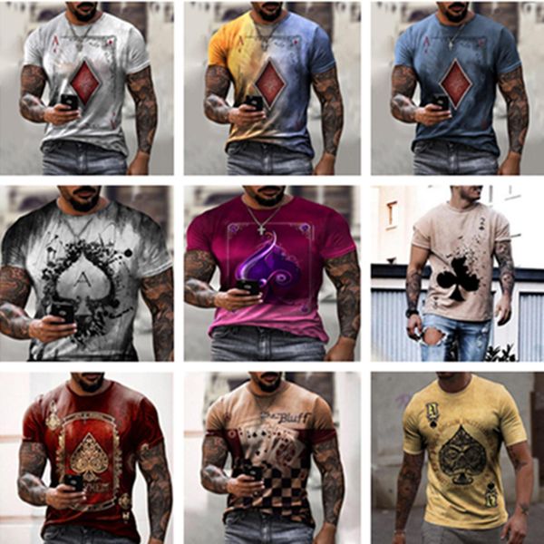 men's t-shirts hearts poker tough guy men's 3d t-shirt graphic optical illusion short sleeve party street punk goth crew neck summ, White;black
men's t-shirts hearts poker tough guy men's 3d t-shirt graphic optical illusion short sleeve party street punk goth crew neck summ, White;black