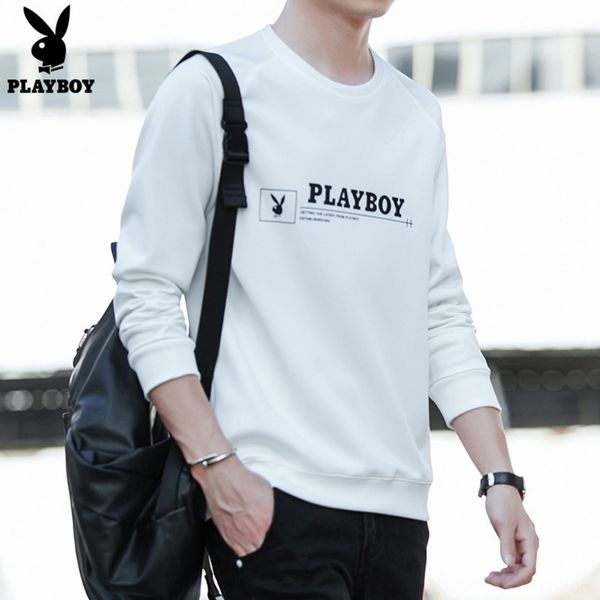 solid playboy men's round neck pullover pullovert-shirt pulloverpullover sweater spring and autumn new men's clothing long sleeve, Black
solid playboy men's round neck pullover pullovert-shirt pulloverpullover sweater spring and autumn new men's clothing long sleeve, Black