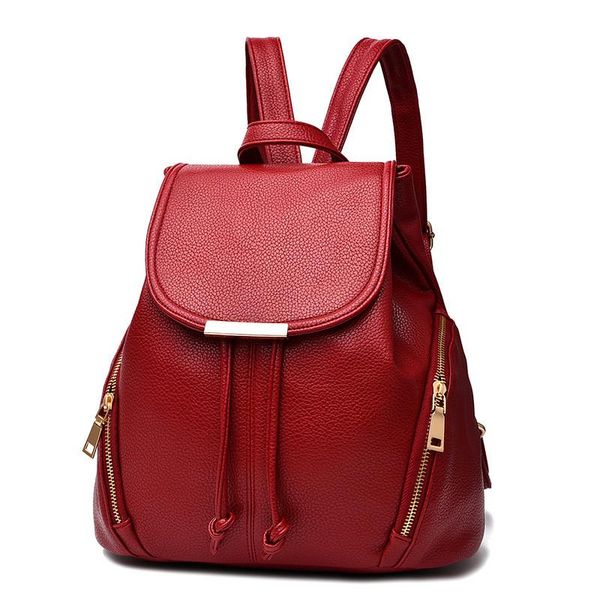 backpack style 2021 women pu leather school bag backpacks girls teenagers interior compartment computer
backpack style 2021 women pu leather school bag backpacks girls teenagers interior compartment computer