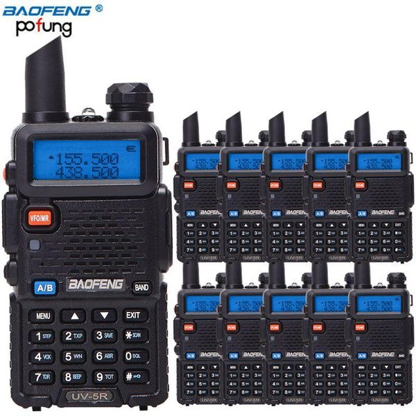 walkie talkie 10pcs baofeng uv-5r vhf uhf dual band uv5r portable cb radio station handheld uv 5r two way ham
walkie talkie 10pcs baofeng uv-5r vhf uhf dual band uv5r portable cb radio station handheld uv 5r two way ham