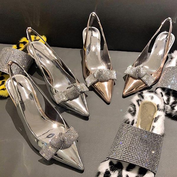 autumn 2020 new rhinestone pointed silver girl high heels bow lacquer thin heel baotou shoes women red bottom high heels, Black
autumn 2020 new rhinestone pointed silver girl high heels bow lacquer thin heel baotou shoes women red bottom high heels, Black