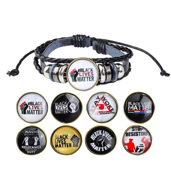 black lives matter leather bracelet trendy blm men women charm bracelets girls boy jewelry gifts, Golden;silver
black lives matter leather bracelet trendy blm men women charm bracelets girls boy jewelry gifts, Golden;silver