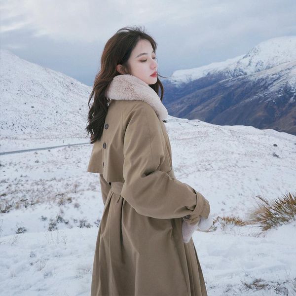 women's down & parkas parka cotton padded jacket middle and long winter korean loose thickened work clothes, Black
women's down & parkas parka cotton padded jacket middle and long winter korean loose thickened work clothes, Black