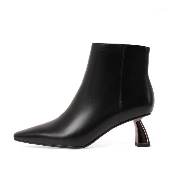 genuine leather ankle boots women strange high heels short boots zipper dress party shoes woman lady size 41 42 431, Black
genuine leather ankle boots women strange high heels short boots zipper dress party shoes woman lady size 41 42 431, Black