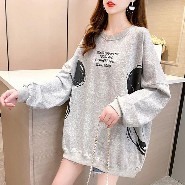 women's hoodies & sweatshirts large size korean cartoon letter 2021 autumn casual loose batwing sleeve o-neck streetwear oversize cloth, Black
women's hoodies & sweatshirts large size korean cartoon letter 2021 autumn casual loose batwing sleeve o-neck streetwear oversize cloth, Black