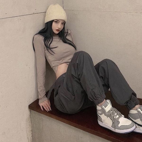 hbbjz fashion suit new year new women's piece waist casual pants slim fit long sleeve t-shirt two high overalls casual pants ove, Gray
hbbjz fashion suit new year new women's piece waist casual pants slim fit long sleeve t-shirt two high overalls casual pants ove, Gray